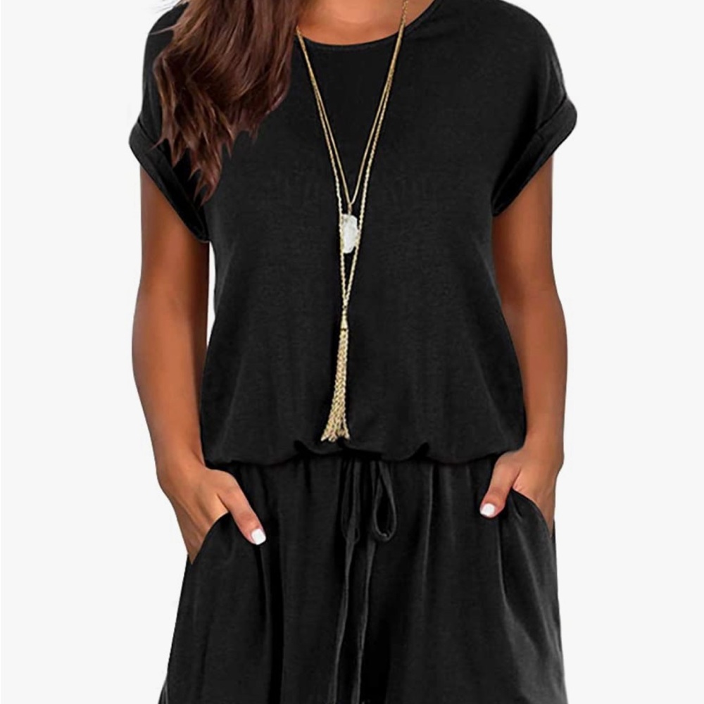 Women’s black jumpsuit romper